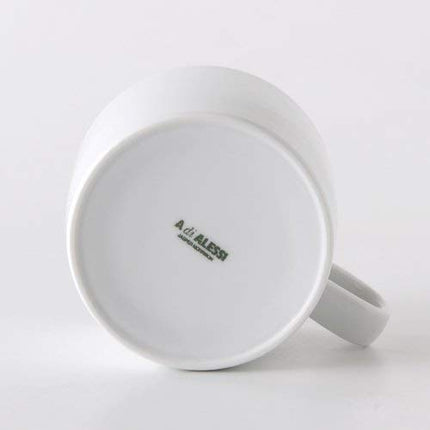 Alessi A di 3-1/4-Inch Platebowlcup White Porcelain Teacup, Set of 4