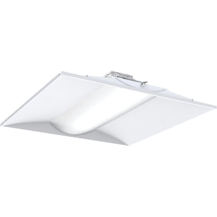 Lithonia Lighting STAKS 2X2 ALO3 SWW7 2 ft. x 2 ft. Stack Switch LED Lay-in Ceiling Light Fixture for Commercial Use, 3500K-5000K Switchable Color Temperature, 3000-5000 Adjustable Lumens, White