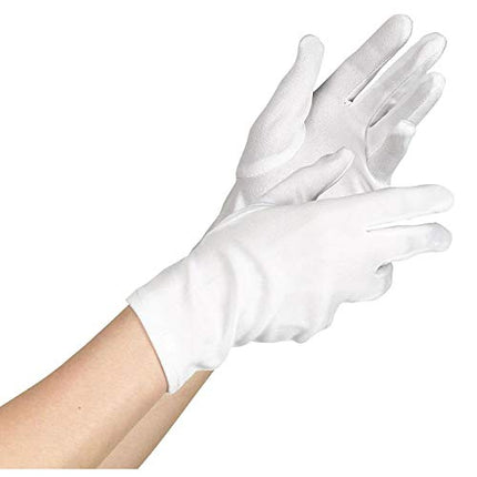 Women's White Short Gloves