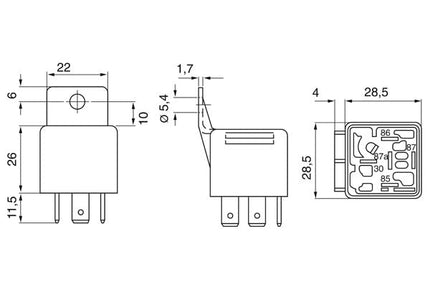 Bosch Mini-Relay 0332019155 [3165141212969]