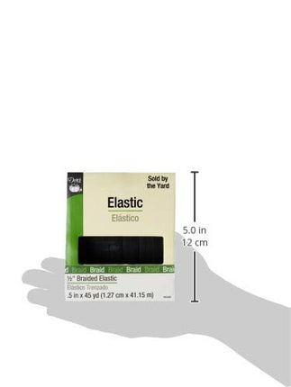 Dritz 1/2 x 45 yd Braided Elastic, Black