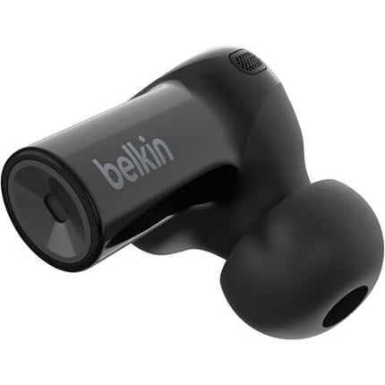 Belkin Wireless Earbuds, SoundForm Freedom True Wireless Bluetooth Earphones with Wireless Charging Case IPX5 Certified Sweat and Water Resistant with Deep Bass for iPhones and Androids - Black