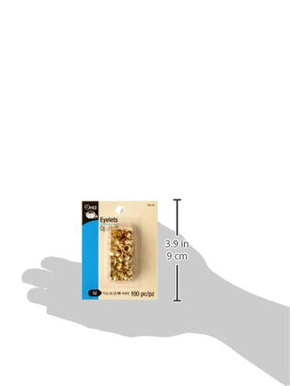 Dritz 104-35 Eyelets, Brass, 5/32-Inch 100-Count