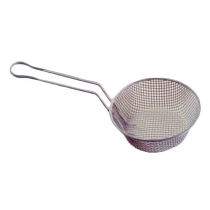 FSE PLBB010C Breading Basket, 10" Dia. x 3" deep, coarse mesh, White Plastic Coated Wire
