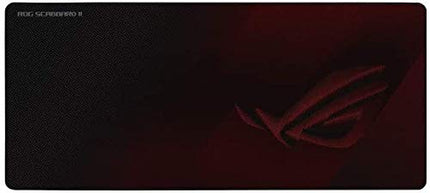 ASUS ROG Scabbard II extended gaming mouse pad, 900x400 mm, (protective nano coating for a water-, oil-and dust-repellant surface, with anti-fray, flat-stitched edges and a non-slip rubber base) Black