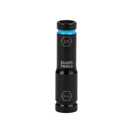 Klein Tools 66077 Impact Driver Flip Socket, 7/16- and 3/8-Inch Sizes, Use with Klein Tools Compact Impact Wrenches BAT20CW, BAT20CW1