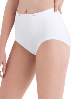 Hanes Women's Cotton Brief Panties Multi-Packs - White - 8