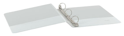 Cardinal 1.5 Inch 3 Ring Binder, Round Ring, White, 4 Pack, Holds 350 Sheets (79517)