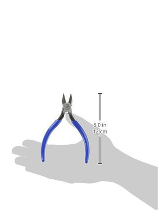 Klein Tools D244-5C Pliers, Diagonal Cutting Electronics Pliers with Pointed Nose, Narrow Jaw and Hinge, 5-Inch
