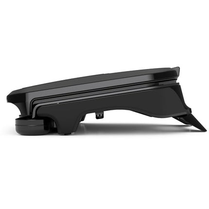 George Foreman - Family size Panini grill and press, non-stick ceramic coating, grease removal slope, angle adjustable, indoor and outdoor use