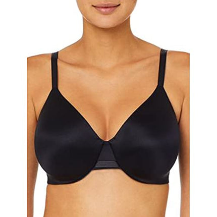 Bali Women's Underwire, One U Full-Coverage Bra, Smoothing & Concealing, Opaque, Black, 34D