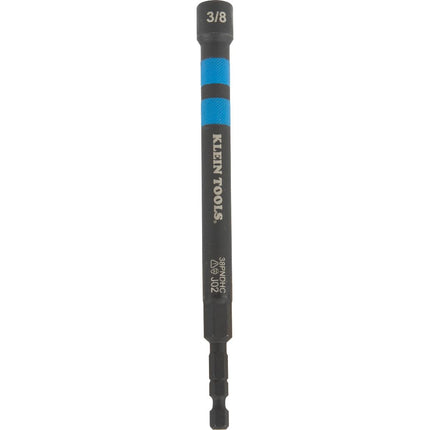 Klein Tools 38PNDHC 3/8-Inch Magnetic Color-Coded Power Nut Driver, SAE, Impact-Rated Hollow Nut Driver with 5-Inch Extended Reach Shaft