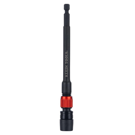 Klein Tools 31088 6-Inch Dual-Lock Extension, 1/4-Inch Hex Shank Impact Bit Holder, Quick-Release Locking Mechanism with Secondary Twist Lock, Compatible with Impact Drivers and Drills