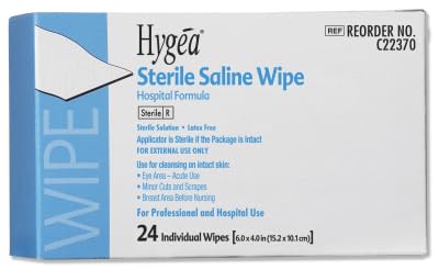 Wipes First Aid PDI Hygea Saline 3x4" 24/Bx
