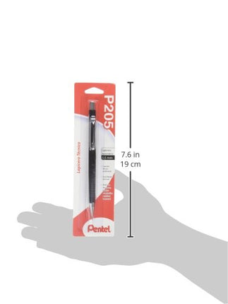 Pentel Sharp Automatic Pencil, 0.5mm, Black Barrel, 1 Pack (P205BP-K6)