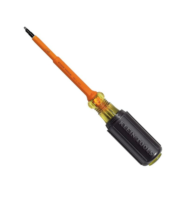 Klein Tools 661-4-INS Destornillador aislado, punta cuadrada #1 con vástago de 10 cm