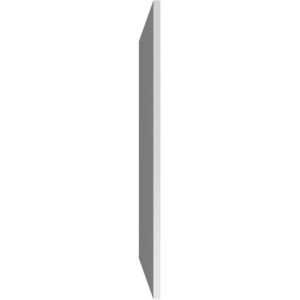 26"W x 42"H Rectangle Surface Mount PVC Gable Vent: Non-Functional, w/ 3-1/2"W x 1"P Standard Frame
