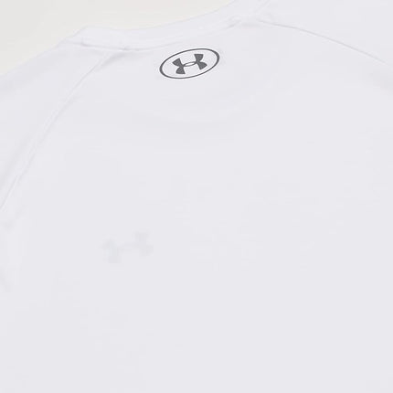 Under Armour Men's Velocity 2.0 Short Sleeve T-Shirt, (100) White / / Steel, Medium