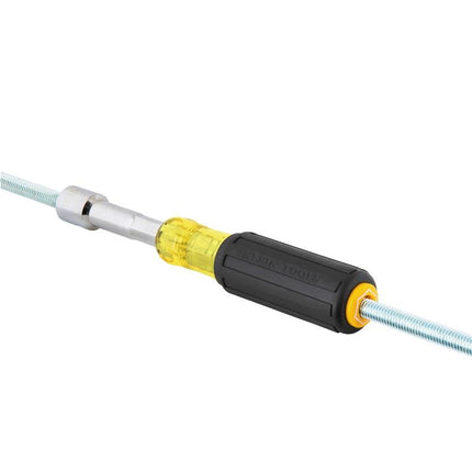 Klein Tools 654516MAG Heavy-Duty Hollow Shaft Nut Driver, Magnetic, Color-Coded 5/16-Inch Hex, Pass Through Design, 6-Point Socket, and Cushion-Grip Handle
