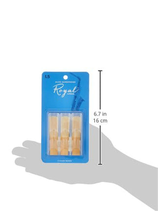Rico Royal Alto Saxophone Reeds - Strength 1 1/2 - 3 Pack