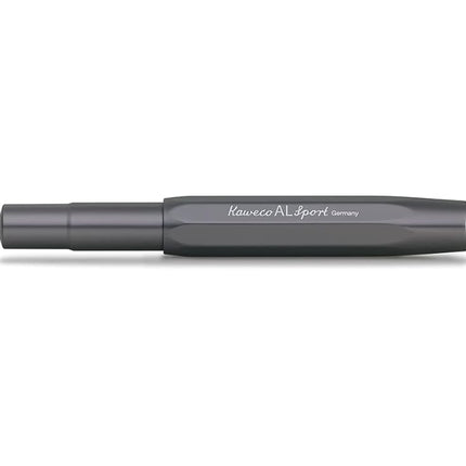 Kaweco AL SPORT Gel/Ballpoint Pen Anthracite I Pen Including 0.7 mm Rollerball Pen Refill in Classic Design with Ceramic Ball I Premium Aluminium Gel Roller 13 cm