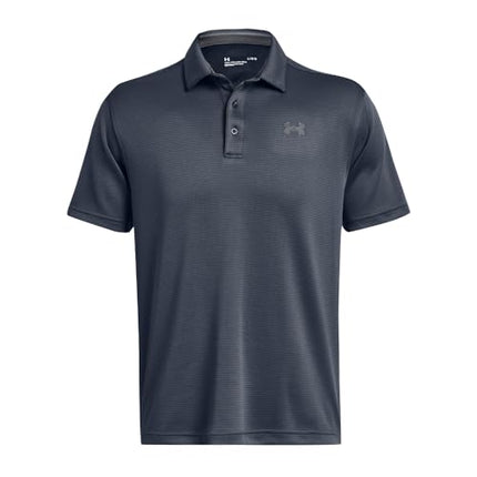 Under Armour Men's Tech Golf Polo, (045) Downpour Gray / / Pitch Gray, Large