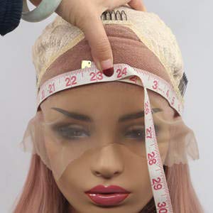 Heat resistant synthetic lace front wig light blonde nature wave Platinum Blonde Glueless Long Natural Straight Half Hand Tied Replacement Full Wig For Women Heat resistant Friendly