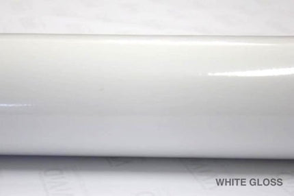 VViViD White High Gloss Realistic Paint-Like Microfinish Vinyl Wrap Roll XPO Air Release Technology (1ft x 5ft)