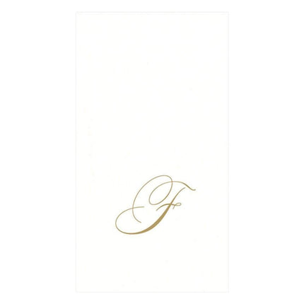 Caspari 2900GG.F White Pearl Paper Linen Guest Tow