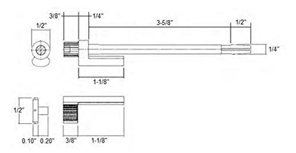 Nuk3y Door Saver 2 II Hinge Pin Stop Fits All 3" to 4-1/2" Residential Hinges (Oil Rubbed Bronze)
