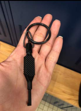 Zak Tool ZT9P Tactical Stealth Black Flat Swivel Police Handcuff Key