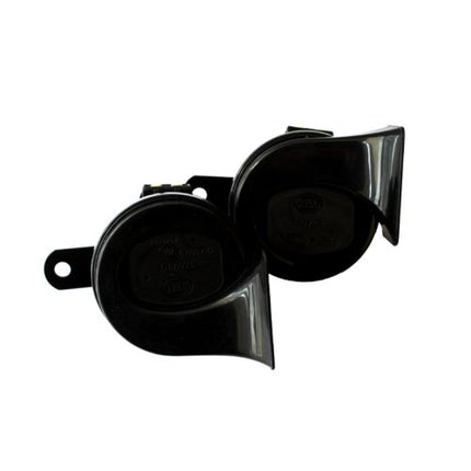 HELLA 011225851 Black 12V BX Trumpet Horn Kit (Vw)