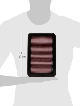 K&N Engine Air Filter: High Performance, Premium, Washable, Replacement Filter: Compatible with 1991-2005 Mazda/Ford (Miata, Miata Mazdaspeed, MX 5 II, Roadster, 626 V, Capella, Probe), 33-2676