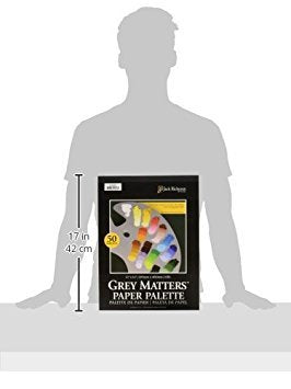 Jack Richeson Grey Matters Paper Palette, 12 by 16-Inch, 50 Sheets