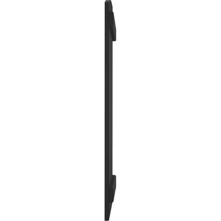 Ekena Millwork ARW101BE518X39BLH Americraft Five 2 Exterior Real Wood Joined Board-n-Batten Shutters w/Elliptical Top (Per Pair), 17 1/2"W x 39"H, Black