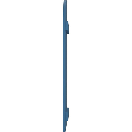 Ekena Millwork ARW101BQ311X31HBH Americraft Three 2 Exterior Real Wood Joined Board-n-Batten Shutters w/Arch Top (Per Pair), 10 1/2"W x 31"H, Sojourn Blue