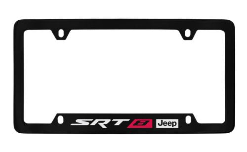 Jeep Red SRT-8 Black Coated Metal Bottom Engraved 