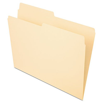 Pendaflex Essentials File Folders, Letter Size, 1/2 Cut, Manila, 100 per Box (752 1/2)