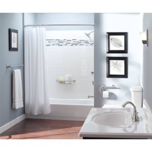 Moen LR2356DCH 16-Inch Grab Bar with Shelf, Chrome