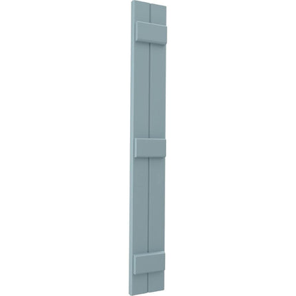 Ekena Millwork ARW401BB207X38SBH Americraft Two 3 Exterior Real Wood Joined Board-n-Batten Shutters (Per Pair), 7"W x 38"H, Peaceful Blue