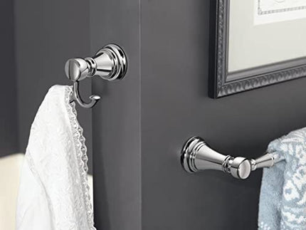 Moen YB8418BL Weymouth Barre porte-serviettes de 45 cm, noir mat