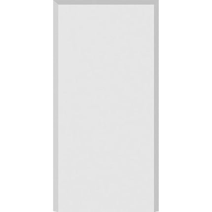 Ekena Millwork PBP050X100X050FOS01 Standard Foster PVC Plinth Block with Beveled Edge, 5"W x 10"H x 1/2"P