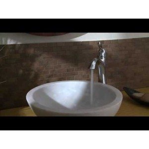 Moen Eva Oil Rubbed Bronze One-Handle High Arc Bathroom Faucet, 6400ORB
