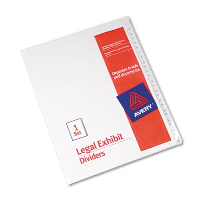 Avery 01701 Divider – Dividers, Letter, White)