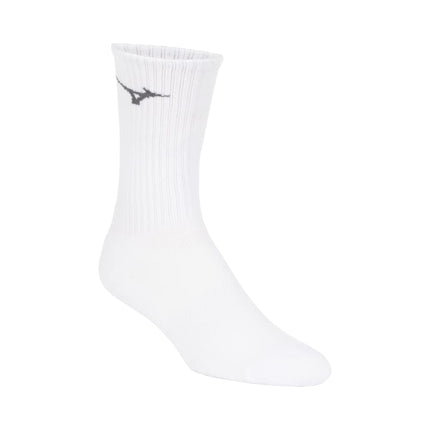 Mizuno Chaussettes Vital Crew (lot de 3) pour femme, blanc, L