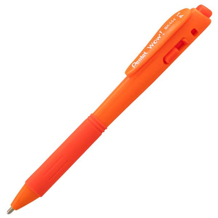 Pentel Wow! Retractable Ballpoint Pen, (1.4mm) Bold Line, Assorted Ink Colors, 8 Pack