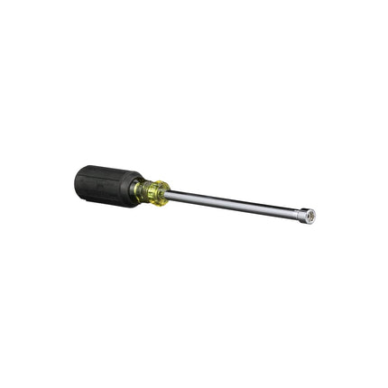 Klein Tools Nut Driver, 1/4-Inch Magnetic Tip Nut Driver with 6-Inch Hollow Shaft, Cushion Grip Handle 646-1/4M