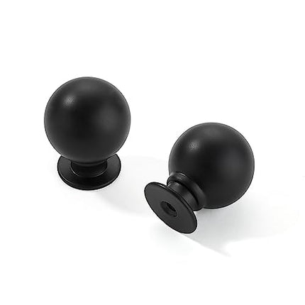 CABDM 10 Pack 1-1/4 Inch Solid Matte Black Cabinet