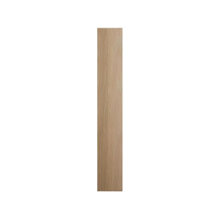 5 1/2"W x 6 1/2"H x 1"P Americraft Solid Hardwood Stain Grade Smooth Plinth Block with Squared Edge, White Oak