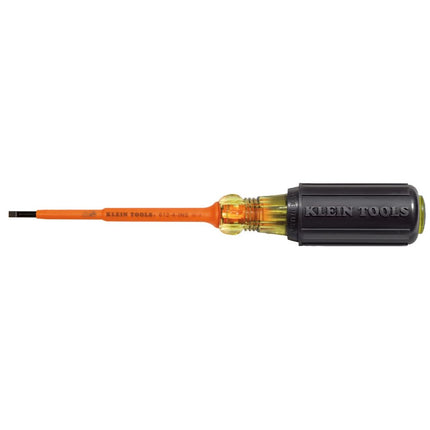 Klein Tools Insulated 1/8" Slotted - 4" Screwdriver 612-4-INS